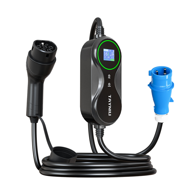 Tayniu-portable-electric-car-charger-Infinity-7KW lateral side