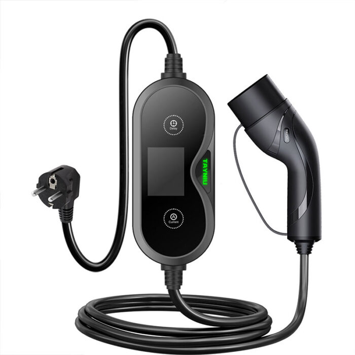 portable ev car charger product diagram