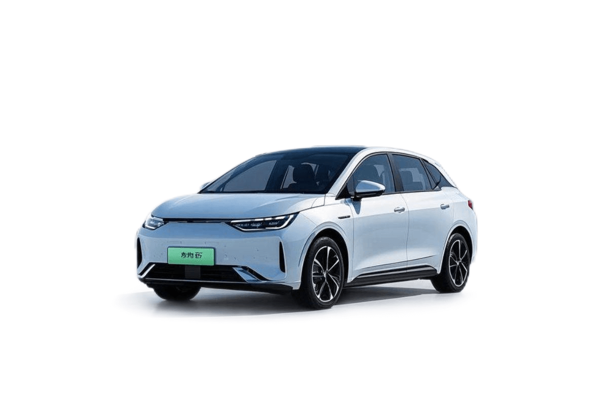 BYD Seagull 2024 compact electric hatchback with Type 2 AC and CCS2 DC fast charging, 190-mile EPA range, and modern design.