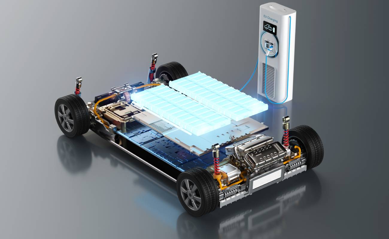 How Much Does a Car Battery Weigh-Electric Car Battery Charging Illustration Show Figure