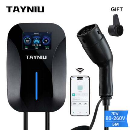 Tayniu Boltmini EV Charger 7KW/22KW Wallbox 5M