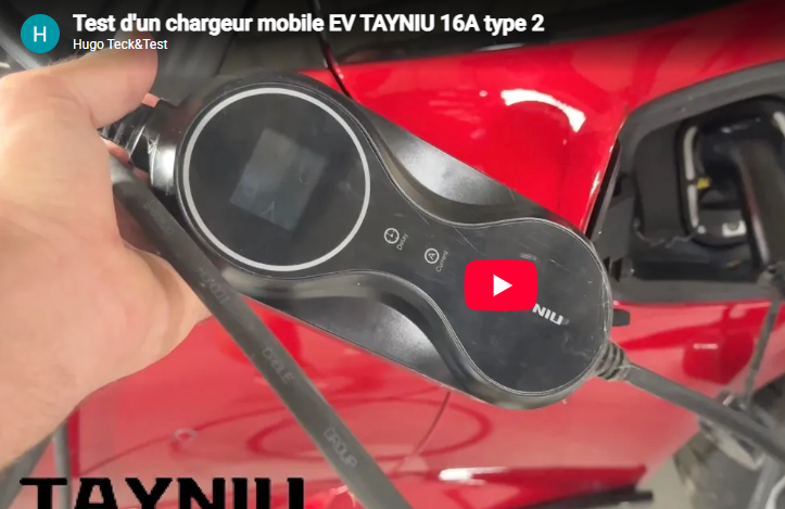 Tayniu16A EV Charger Review by Hugo Teck&Test